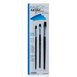 LEJOUR A 353 ARTIST BRUSHES - 3 PC OX HAIR FLAT