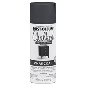 RUST-OLEUM SPECIALTY 302590 12 OZ CHALKED ULTRA MATTE SPRAY PAINT CHARCOAL