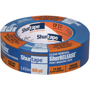 SHURTAPE 202879 CP27 36MM X 55M PAINTERS BLUE MASKING TAPE 14-DAY MULTISURFACE