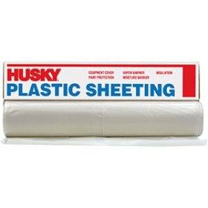 POLY AMERICA CF0608C HUSKY 8' X 100' 6 MIL CLEAR POLYETHYLENE PLASTIC FILM