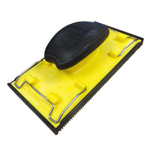 ALLWAY TOOLS 13015 PHS SOFT GRIP PALM SANDER WITH RIBBED RUBBER PAD S/S CLIPS