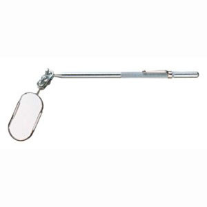 GENERAL TOOLS 558 42471 1" X 2" OVAL GLASS INSPECTION MIRROR 9"