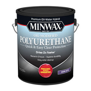 MINWAX 71033 WATER BASED CLEAR SATIN OIL MODIFIED POLYURETHANE