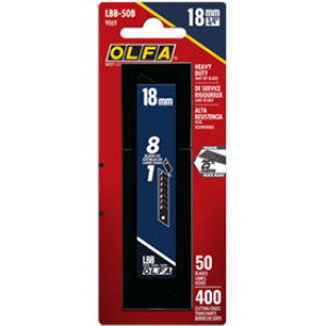 OLFA 9069 18MM LBB-50B BLACK SNAP BLADES 50 PACK