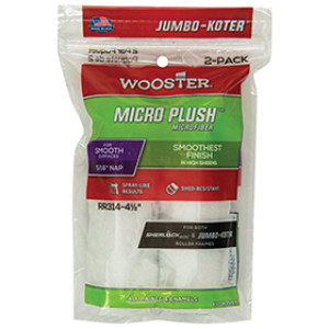 WOOSTER JUMBO-KOTER MICRO PLUSH RR314 4-1/2" X 5/16" ROLLER COVER 2-PACK