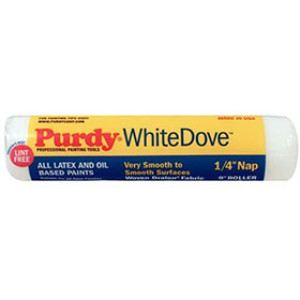 PURDY 144662091 9" X 1/4" WHITE DOVE PAINT ROLLER COVER WOVEN DRALON