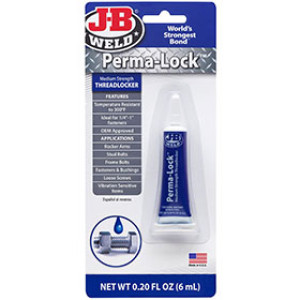 J-B WELD 24206 6 ML PERMA LOCK BLUE THREADLOCKER MEDIUM STRENGTH CARDED