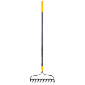 AMES 28253100 DUAL PURPOSE BOW RAKE 16 TINE FIBERGLASS HANDLE CUSHION GRIP