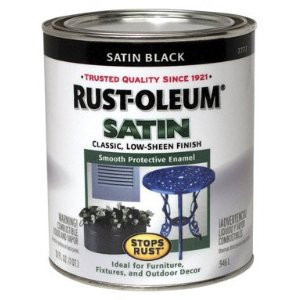 RUST-OLEUM STOPS RUST 7777502 SMOOTH PROTECTIVE ENAMEL SATIN BLACK