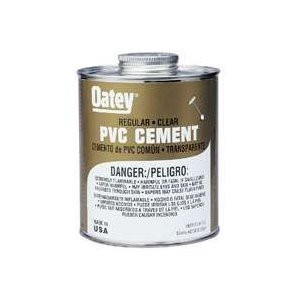 OATEY 31013 8 OZ REGULAR CLEAR PVC PIPE CEMENT
