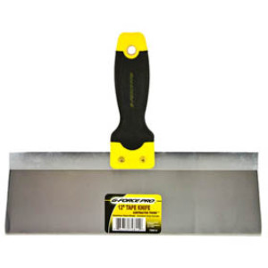 G-FORCE 70814 12" FLEXIBLE STAINLESS STEEL TAPE KNIFE ERGO GRIP HANDLE