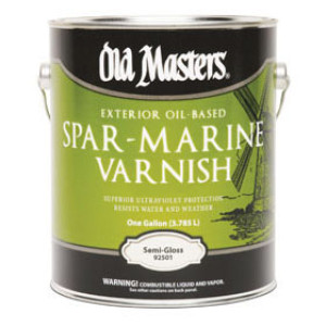OLD MASTERS 92501 SEMI-GLOSS SPAR MARINE VARNISH EXTERIOR COATING