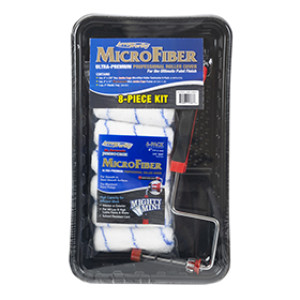 ARROWORTHY MFR3JC-KIT 4" X 3/8" JUMBO CAGE MICROFIBER ROLLER CONTRACTOR 8-PC