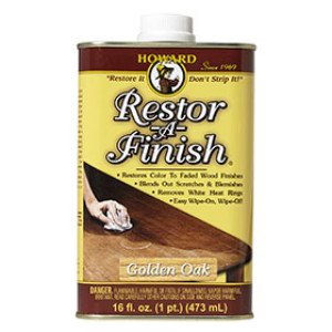 HOWARD RF3016 RESTOR-A-FINISH PENETRATING RESTORATION OIL GOLDEN OAK FINISH
