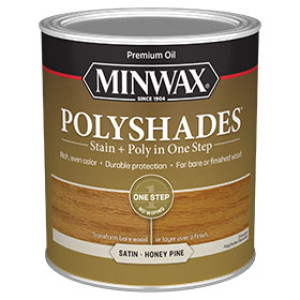 MINWAX 61310444 310 POLYSHADES SATIN HONEY PINE STAIN