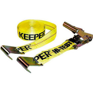 KEEPER 04623 27' X 2" HEAVY DUTY RATCHET TIE-DOWN FLAT HOOK 10,000 LBS