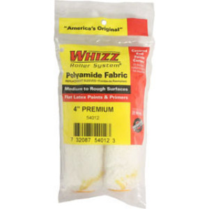 WHIZZ 54012 4" PREMIUM 100% POLYAMIDE GOLD STRIPE JUMBO ROLLER COVER (2-PACK)