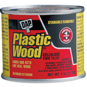 DAP 21502 PLASTIC WOOD 4 OZ NATURAL SOLVENT PROFESSIONAL WOOD FILLER RTU