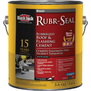 BLACK JACK 6148-9-34 3.6 QT RUBR-SEAL RUBBERIZED ROOF & FLASHING CEMENT - 15YR