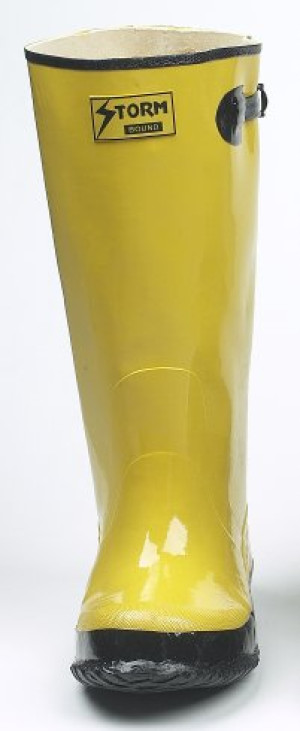 JOHNSON WILSHIRE 70012 SZ-12 WATERPROOF YELLOW SLUSH BOOTS