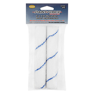 PAINT-FORCE 37726 6" X 1/4" NAP MICROFIBER MINI ROLLER REFILLS 2 PACK