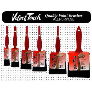 VELVET TOUCH 60000 POLYESTER BLACK VARNISH PAINT BRUSH ASSORTMENT