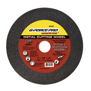 G-FORCE 44340 PREMIUM THIN METAL CUTTING BLADE 6" X .040" X 7/8" TYPE 1