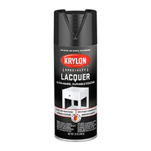 KRYLON K07030777 7030 LACQUER GLOSS BLACK SPRAY PAINT 12 OZ