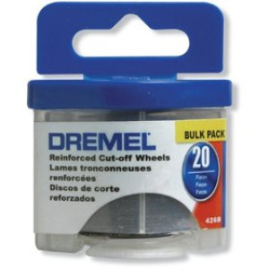 DREMEL 426B 1-1/4" FIBERGLASS REINFORCED CUT-OFF WHEEL (20 PIECES)