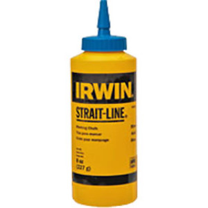 IRWIN STRAIT-LINE 64901 8 OZ BLUE STANDARD MARKING CHALK INTERIOR / EXTERIOR