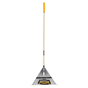 AMES 2604512 22 TINE STEEL LEAF RAKE 54" HARDWOOD HANDLE BOLT THROUGH HEAD