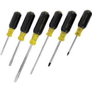 STANLEY 66-565 6PC VINYL GRIP HANDLE SCREWDRIVER SET