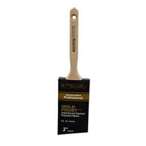 ARROWORTHY 4020-3 3" GOLD FROST ANGLE SASH PAINT BRUSH WOOD HANDLE