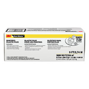 3M MFB-9 9' X 400' .31 MIL HIGH DENSITY  MASKING FILM PAINTERS PLASTIC