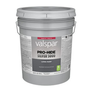 VALSPAR 72002.008 PRO-HIDE SILVER 5000 EGGSHELL PASTEL INTERIOR LATEX PAINT
