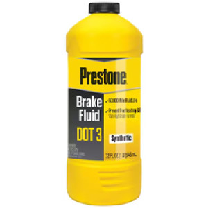 HIGHLINE WARREN AS401Y 32 OZ PRESTONE DOT 3 1 QT. HI-TEMP BRAKE FLUID