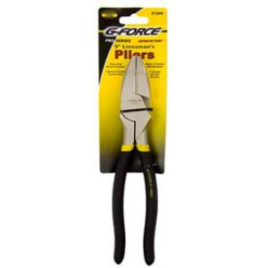 G-FORCE 21244 9" LINESMAN'S PLIERS ERGO GRIP HANDLE