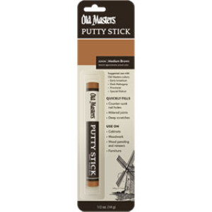 OLD MASTERS 32404 MEDIUM BROWN PERFECT MATCH PUTTY STICK 1/2 OZ