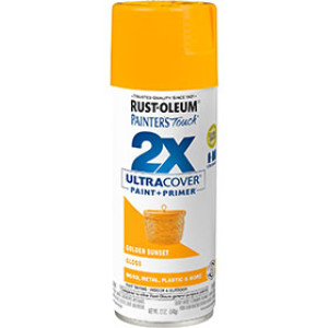 RUST-OLEUM 2X PAINTER'S TOUCH 334054 ULTRA COVER ENAMEL GLOSS GOLDEN SUNSET