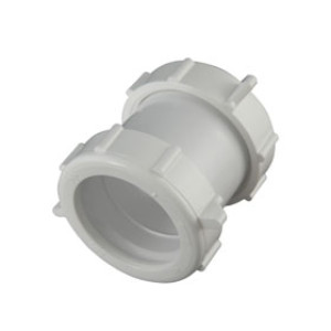 PLUMB PAK PP55-4W EXTENSION COUPLING STRAIGHT SLIP JOINT 1-1/2" WHITE PLASTIC