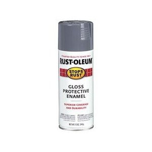 RUST-OLEUM STOPS RUST 7786830 12 OZ GLOSS PROTECTIVE ENAMEL SMOKE GRAY SPRAY