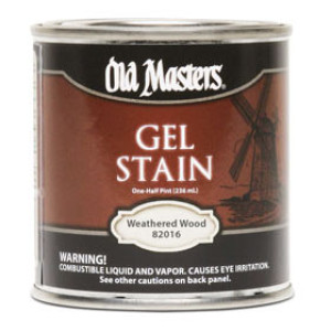 OLD MASTERS 82016 WEATHERED WOOD GEL STAIN