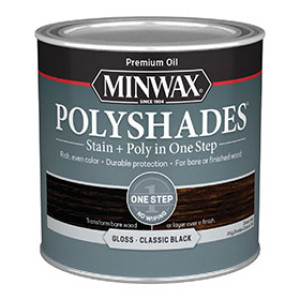 MINWAX 214954444 495 POLYSHADES GLOSS CLASSIC BLACK STAIN