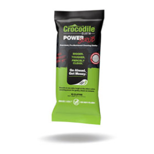 CROCODILE CLOTH POWER SCRUB 10CT MULTIPLE SURFACES TEXTURED CLEANING WIPES
