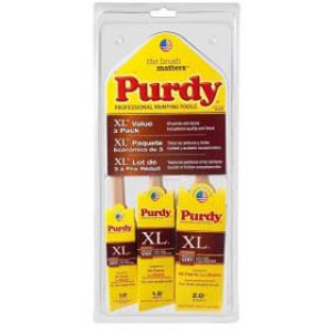 PURDY 140853100 3-PACK XL BRUSH (1" XL-DALE 1-1/2" XL-GLIDE 2" XL-SPRIG)