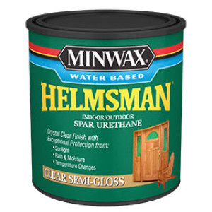 MINWAX HELMSMAN 630510444 SEMI-GLOSS WATER BASED INT/EXT SPAR URETHANE 275 VOC