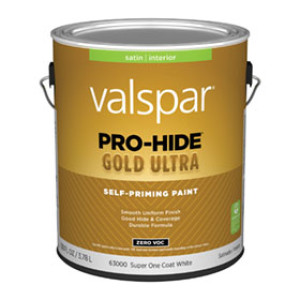 VALSPAR 63000.007 PRO-HIDE GOLD ULTRA SATIN SUPERWHITE INT SELF PRIMING PAINT