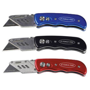 G-FORCE 24214 CLASSIC FOLDING UTILITY KNIFE WITH BELT POUCH