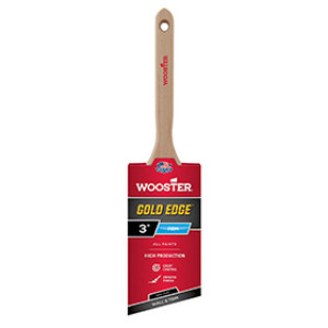 WOOSTER GOLD EDGE 5236 3" SEMI-OVAL ANGLE SASH BRUSH EXTRA FIRM FILAMENTS