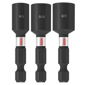 BOSCH ITNS2490 1-7/8" IMPACT TOUGH MAGNETIC NUTSETTER 3-PIECE